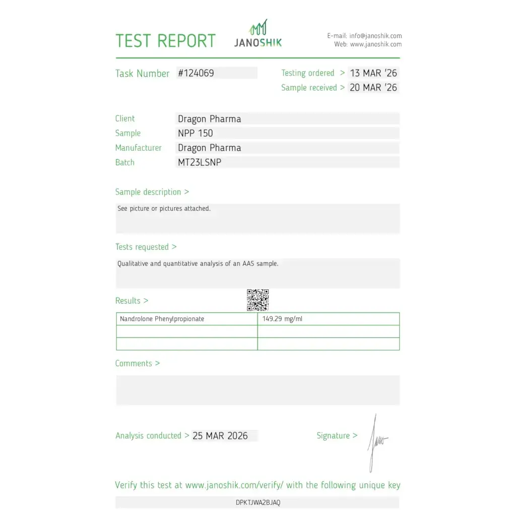 NPP 150 lab result 2026-03-25
