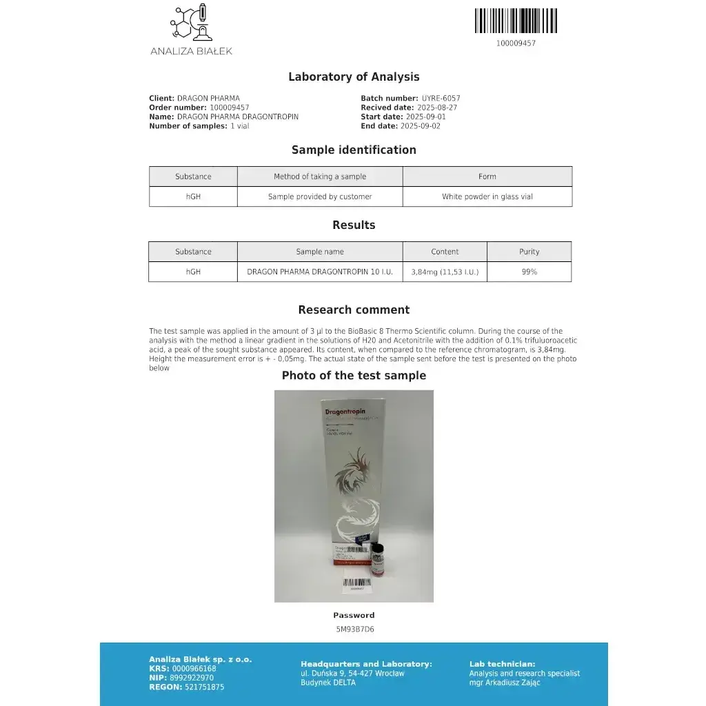 Dragontropin HGH 100 IU