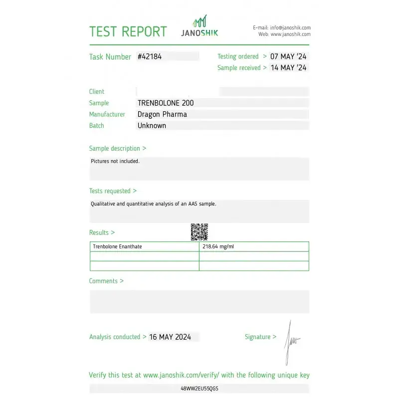 Trenbolone 200 lab result 2024-05-16